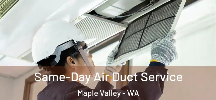  Same-Day Air Duct Service Maple Valley - WA